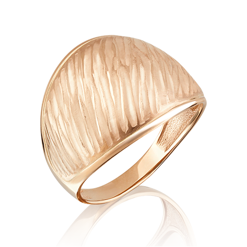 Кольцо из розового золота 585 без вставок
