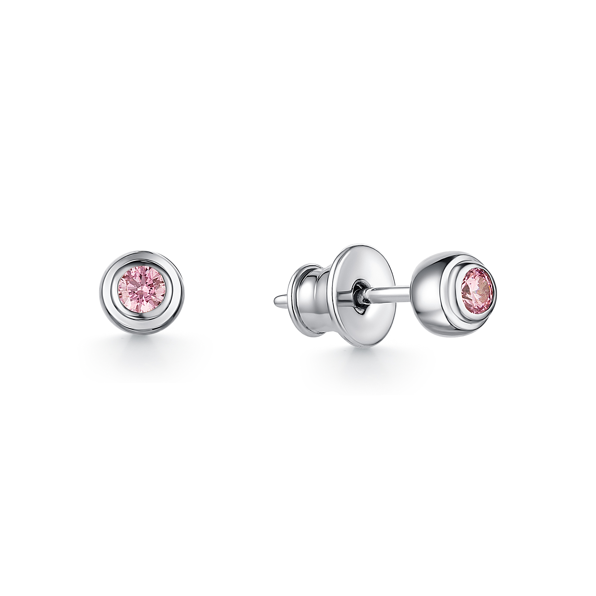 Серьги из серебра 925 с кристаллом