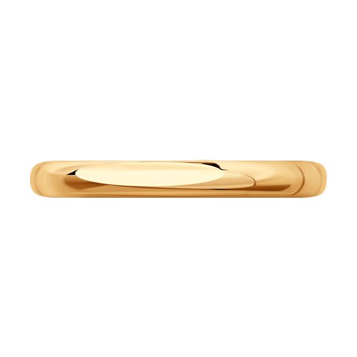 Кольцо из розового золота 585 без вставок