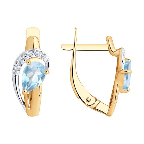 Серьги из розового золота 585