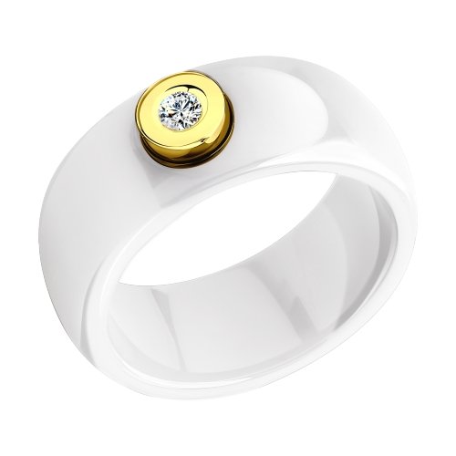 Кольцо из золота 585 с бриллиантом