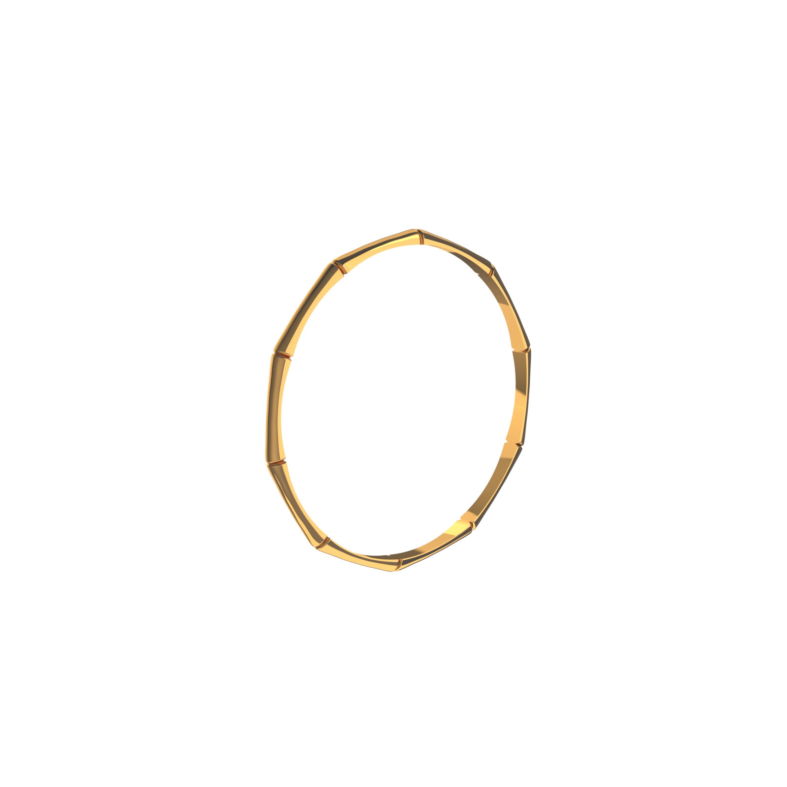 Кольцо из желтого золота 585 без вставок