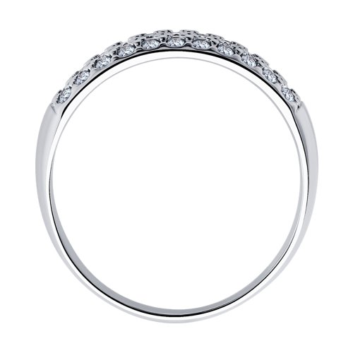Кольцо из серебра 925 с фианитом