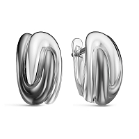 Серьги из серебра 925 без вставок